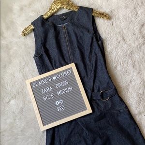 Denim mini dress